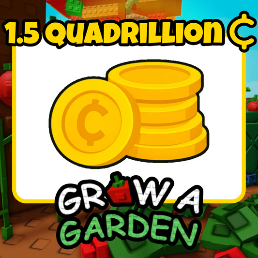 1.5 Quadrillion Sheckles - Grow A Garden - For Sale!